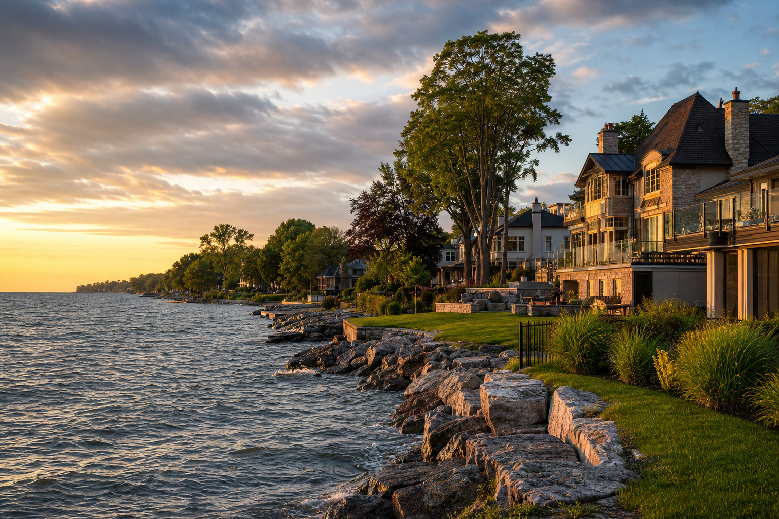 Oakville and Burlington Halton lakefront homes