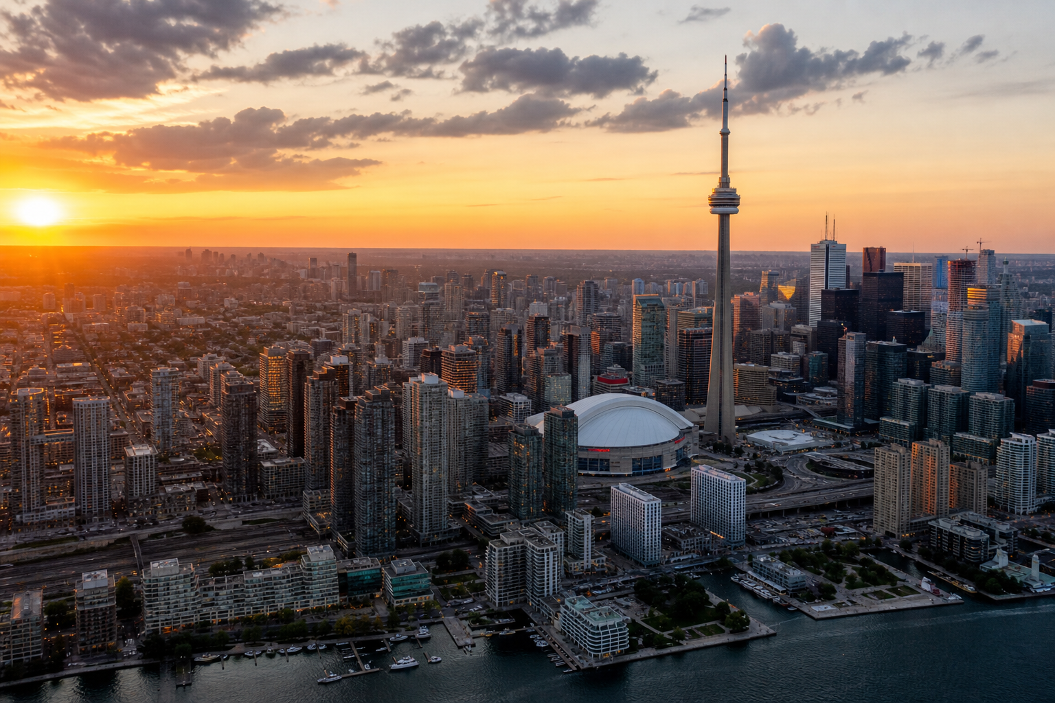 Toronto skyline and downtown GTA